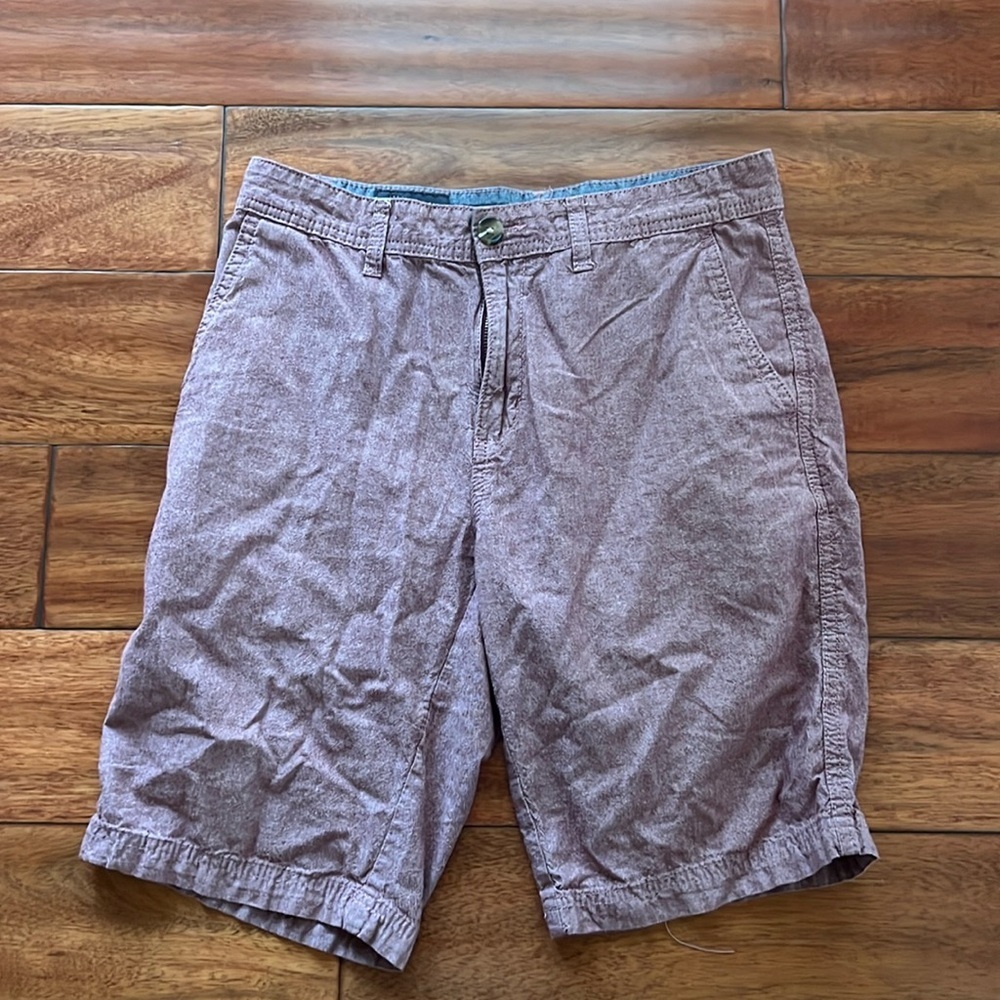 Wallin & Bros. 100% Cotton Light Maroon Shorts Size 30